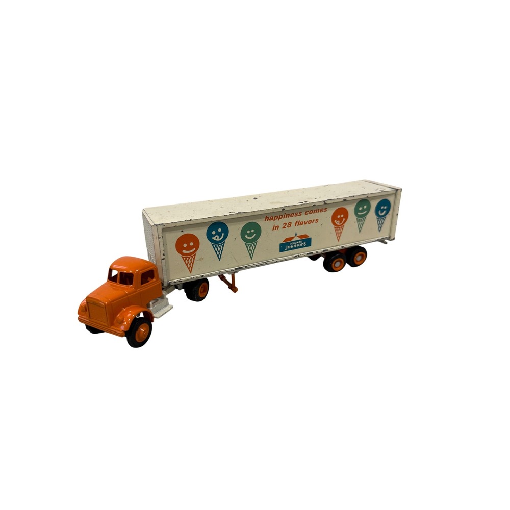 Vintage Winross Howard Johnsons 28 Flavors Semi Truck Diecast Trailer Orange Cab